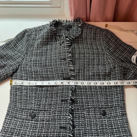 Rag And Bone Carmen Fringe Tweed Jacket Sz 4 - Picture 10 of 10